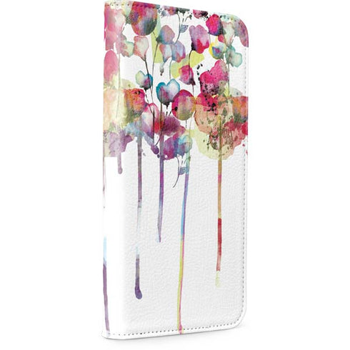 Painted Flowers iPhone 15 Pro Folio Case